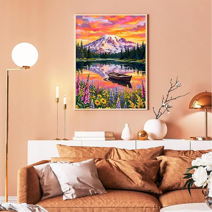 xackcme Mountain Paint by Numbers - Image 5