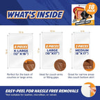 18 Pack Cat Scratch Furniture Protector Tape Sheets – Double-Sided Sticky - Image 5