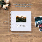 potricher 7 x 7 Inch DIY Scrapbook Album 40 Pages Hardcover Kraft Paper Scrap - Image 2