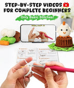 Totiro Crochet Kit for Beginners, Chicken Amigurumi Starter Kit, Easy DIY Craft - Image 2