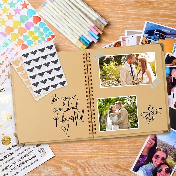 Joyberg Scrapbook 80 Pages, Scrapbooking Supplies 10 x 10 In, Scrapbook Album - Image 2