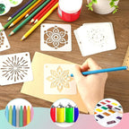 JULMELON 20 PCS Mandala Stencil, 3 Inch Mandala Stencils - Image 4