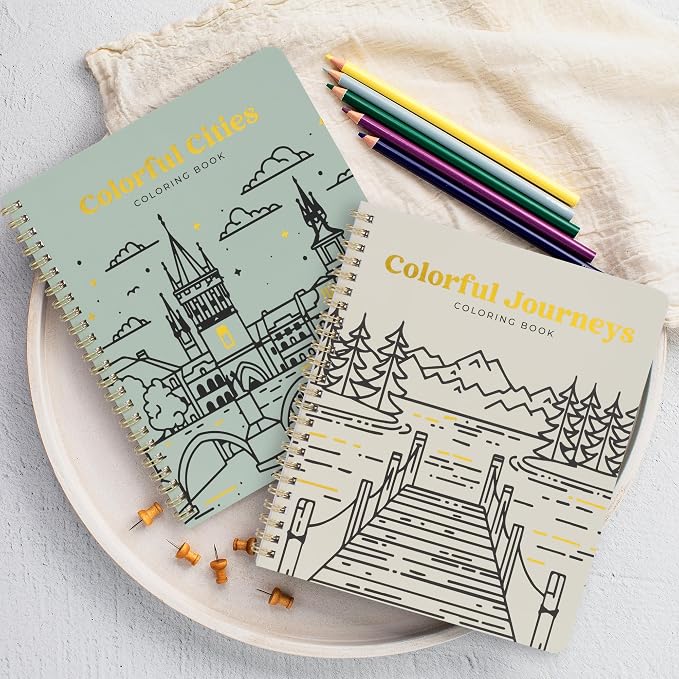Beautiful Adult Coloring Book Set of 2 - Image 5