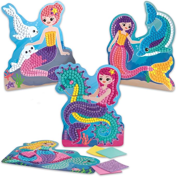 ORB The Factory Sticky Mosaics Mermaids Blue/Yellow/Orange/Purple - Image 3