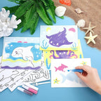 VercanMonth 30 Sets Ocean Animal Sand Art Kits - Image 4