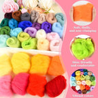 NEBURORA 32 Color Needle Felting Wool Set 3g Per Color Total 96g Wool Felt - Image 3
