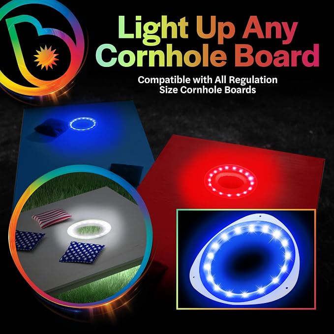 Brightz LED Cornhole Board Ring Lights - Image 3