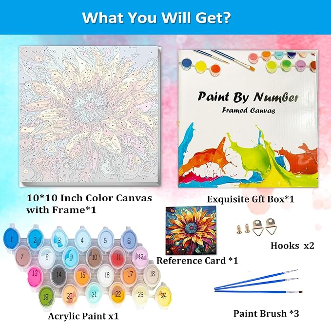 Artunion Framed Paint by Numbers Kit - Image 4