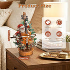 3D Wooden Puzzles for Adults, Christmas Cello Music Box, DIY Cello Model Kit - Image 4