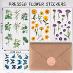 Arme Flower Stickers for Scrapbooking, Floral Sticker, Pressed Flower Sticker - Image 2