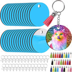 HTVRONT Sublimation Keychain Blanks by HTVRONT