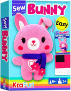 KRAFUN Bunny Sewing Kit for Kids Ages 8-12 by FunCreativeArtsCraftKits