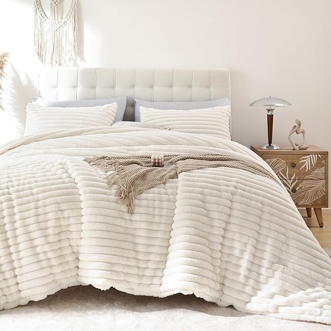 Smoofy Fluffy Full Size Comforter Sets 3 Pieces by SMOOFY