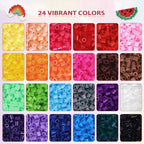 Fuse Beads Kit 24 Colors Melting Beads 21000 Pcs 5mm Beads - Image 7