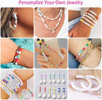 20, 120 Colors 6 Boxes Polymer Beads Spacer Heishi Beads & Jewelry Kit - Image 5