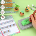 Yizzvb Needle Felting Kit, Felting Kit, Needle Felting Tools Including Wool - Image 4