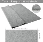 HaoFeijh Felt Fabric 36 * 36 Inch Wide 1.6mm, Fabric Sheets Soft Woven Acrylic - Image 2