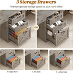 SEDETA Farmhouse 96.5" Computer Desk - Image 4