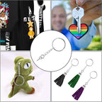 150PCS Sliver Keychain Rings Kit - Image 6