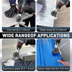 Metal Nibbler Drill Attachment, Heavy-Duty Sheet Metal Cutter - Image 3