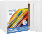 FIXSMITH Stretched Canvas- 6x8 Inch, Bulk Pack of 12, 100% Cotton, 5/8 Inch - Image 2