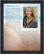 Footprints in the Sand Inspirational Wall Art, Beach Decor, Christian Gifts by CROSSROADSHOMEDECOR