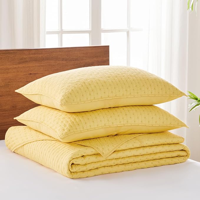 Levtex Home Cross Stitch Reversible Queen Bedspread Set - Image 3