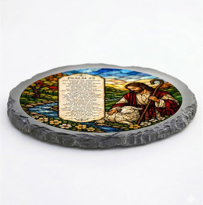 Magnolia Garden 10-Inch Psalm 23 Stepping Stone - Image 3