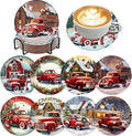 ijbnhd 8 PCS Christmas Diamond Art Coasters Kit by ijbnhd