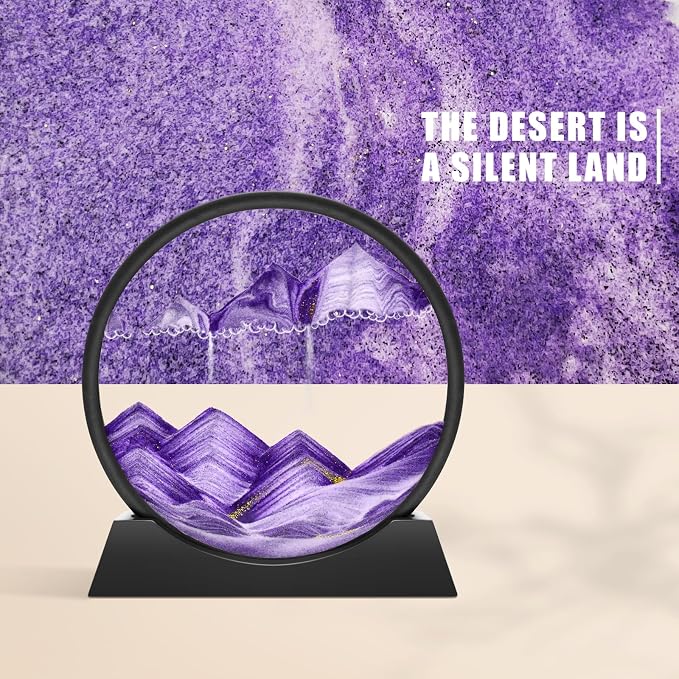 Wai Danie Moving Sand Art Picture 3D Hourglass Deep Sea Sandscape Liquid Motion - Image 5