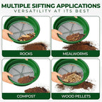 SE 13.25 Inch Wide Stackable Classifier Gold Prospecting Pan Set - Image 8