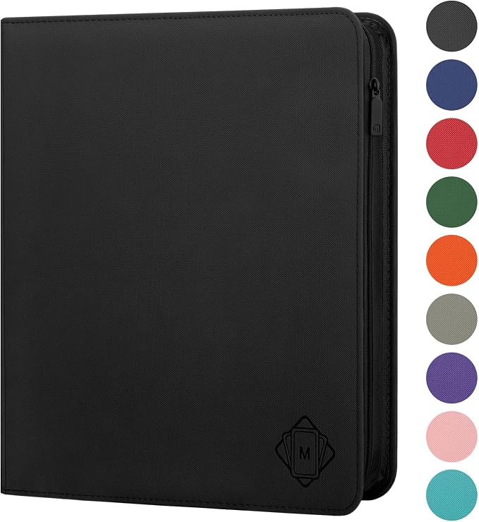 Premium Card Binder 12 Pocket for 720 Pockets Trading Card Binder, PU Zipper - Image 2