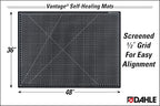 Dahle Vantage 10674 Premium Self-Healing Cutting Mat, 1/2" Grid, 5 Layers - Image 2