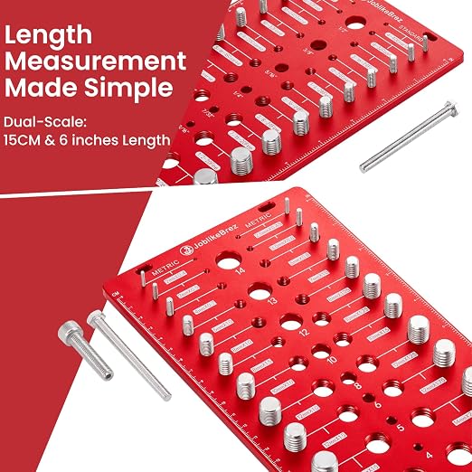 Thread Checker, 76 Nut and Bolt Thread Checker, 28 Standard & 28 Metric & 20 - Image 6