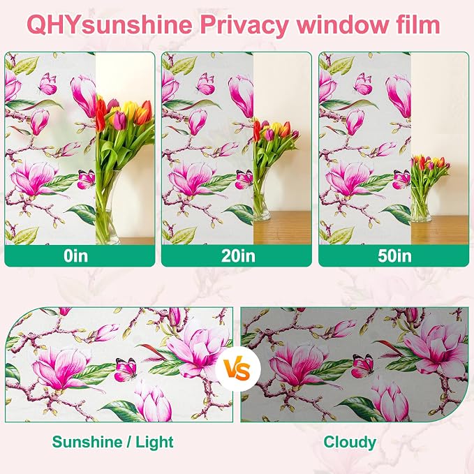 Window Privacy Film Stain Glass Window Film Rainbow Window Film Window clings - Image 4