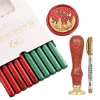 Yoption Wax Seal Kit, Santa Claus and Elk Wax Seal Stamp, Wine Packages - Image 2