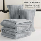 CozyLux Fluffy King Size Comforter Set - Image 6