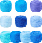 FASHEWELRY 1.76 OZ Wool Felt Kit Blue Theme Needle Felting Wool Roving 10 - Image 7