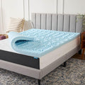 LUCID 3 Inch Gel Memory Foam Mattress Topper, California King size – 5 Zones – by Lucid