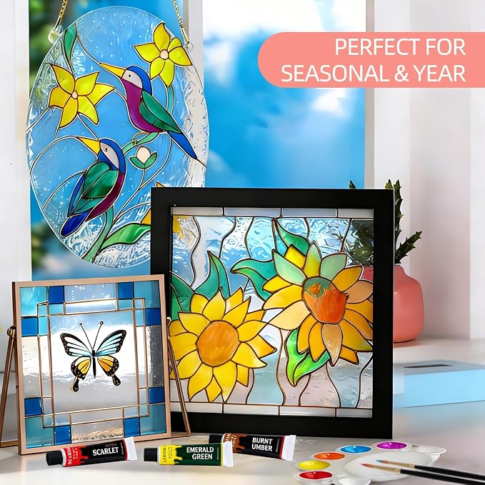 Colorful Stain Glass Paint Set - Image 4