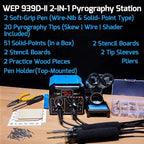 WEP 939D-II 2-IN-1 Wood Burning Kit 86-IN-1 - Image 4
