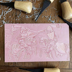 MOUYAT 10 Pack 8 x 6 Inch Pink Rubber Carving Blocks, Rubber Linoleum Block - Image 7