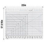 Quilting Ruler, 17-3/4in x 22in, Slotted Patchwork Ruler & Template, Non-Slip - Image 7