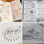 Hand Lettering Pens, Refillable Calligraphy Pens Brush Marker Pens Set Black - Image 6