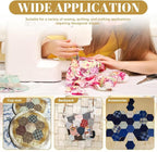 2400 PCS 1 Inch White Hexagon Piecing Paper Templates, Quilting Templates - Image 5