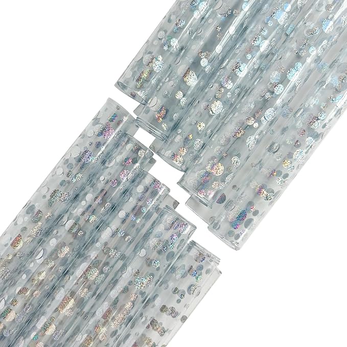 Transparent Waterproof PVC Vinyl 10 Pcs 8.3 x 11.8 inches Iridescent Shine - Image 3