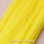 QMNNMA Wool Roving Bulk, 14.1oz Needle Felting Wool-Yellow | Super Wool Chunky - Image 2