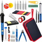 Soldering Iron Kit, 60W Soldering Iron Adjustable Temperature 25-in-1, 5 Solder - Image 2
