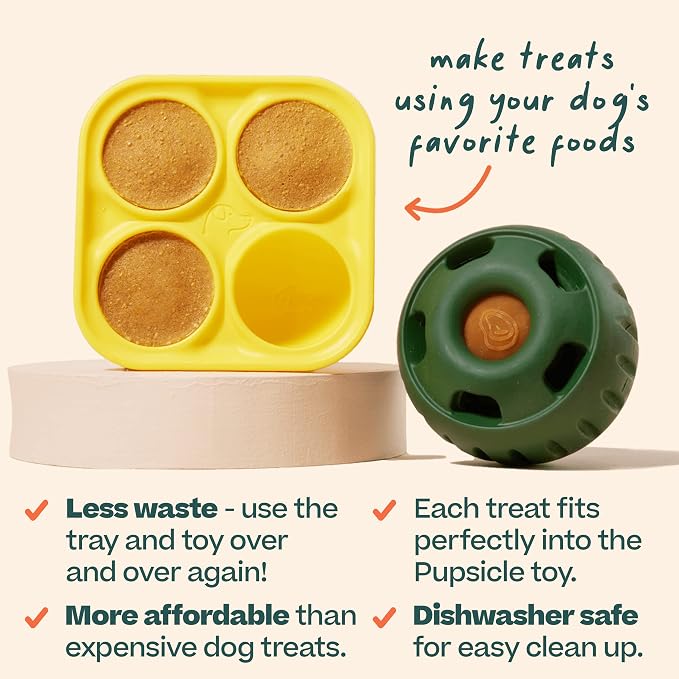 WOOF Pupsicle Treat Tray Mold, Large 25-75lbs, Silicone Molds - Image 3