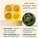 WOOF Pupsicle Treat Tray Mold, Large 25-75lbs, Silicone Molds - Image 3